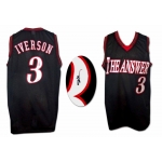 Allen Iverson signed custom 76ers basketball jersey JSA authenticated